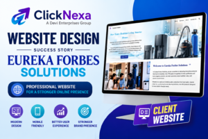 Eureka Forbes Solutions Website Design by ClickNexa