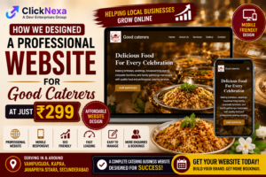 Affordable Catering Website Design for Just ₹299