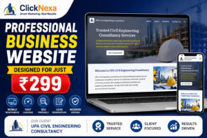 Website Designed for Just ₹299 | UPA Civil Engineering Consultancy