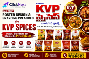 Poster Design & Branding Creatives for KVP Spices