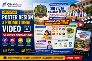 Poster Design & Promotional Video Creatives for Sri Vidya Nikethan School